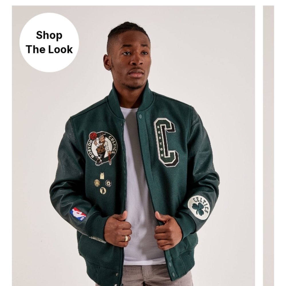 PRO STANDARD BOSTON CELTICS VARSITY JACKET BRAND NEW XL